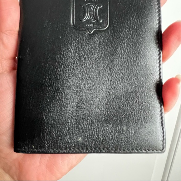 Authentic CELINE Leather Triomphe Long
Wallet Black Italy Long Slim Wallet - Picture 2 of 8
